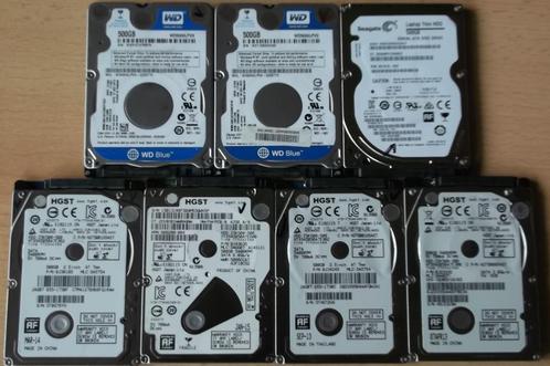 Disque dur 500 Gb en 2,5" Slim, Computers en Software, Harde schijven, Refurbished, HDD, SATA, Ophalen of Verzenden