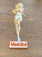 Oude Veedol reclame Pin-Up !, Ophalen of Verzenden, Gebruikt, Reclamebord
