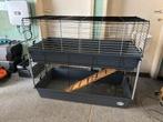 Dubbel konijnenhok met trapje - nieuwstaat !, Dieren en Toebehoren, Ophalen, Cavia, Zo goed als nieuw, 90 cm of meer