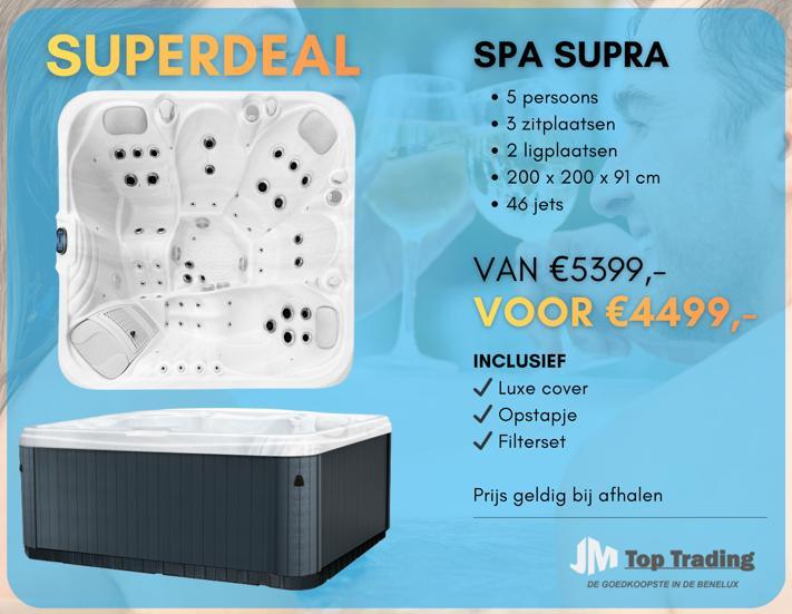 SUPERDEAL!! SPA SUPRA (BALBOA) 5pers 200x200 46 jets, Jardin & Terrasse, Accessoires de piscine, Neuf, Filtre, Envoi