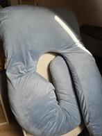 Zwangerschap kussen in zachte stof in baby blue, Ophalen, Eenpersoons, Blauw, Zo goed als nieuw