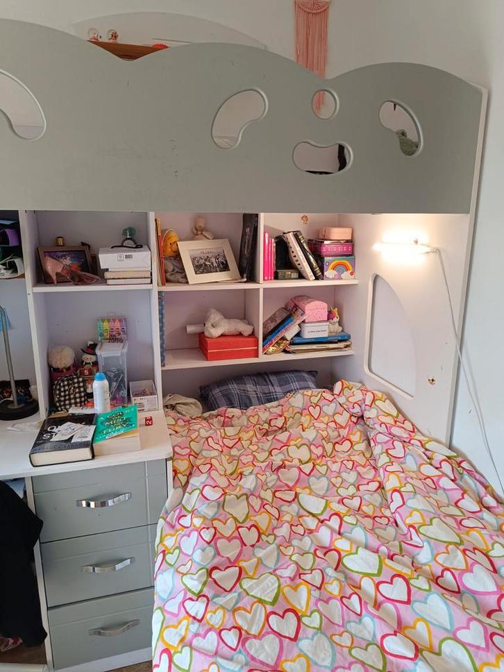 Lit superposé combiné, Enfants & Bébés, Chambre d'enfant | Lits superposés & Lits mezzanines, Utilisé, Enlèvement