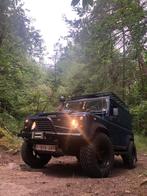 Land Rover Defender 90 - 2003, Auto's, Zwart, Blauw, Leder, Defender