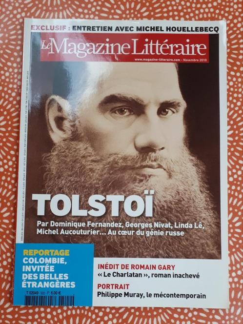 17 x Le Magazine Littéraire 2003-2010 Tolstoï Houellebecq, Livres, Journaux & Revues, Utilisé, Enlèvement ou Envoi