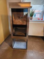 Kachel twinfire Xeoos 8kW plus dubbelwandig inox rookkanaal, Huis en Inrichting, Ophalen, Gebruikt