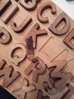 Alfabetpuzzel walnoot, Enlèvement, Comme neuf, Langue et Lecture