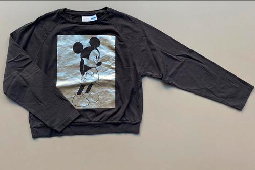 T-shirt donker grijs Mickey Zara 152, Kinderen en Baby's, Kinderkleding | Maat 152, Zo goed als nieuw, Meisje, Shirt of Longsleeve