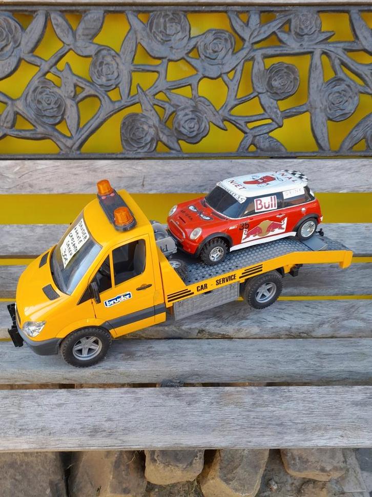 Car-service bruder + crossauto's hobby's van mij, Kinderen en Baby's, Speelgoed |Speelgoedvoertuigen, Gebruikt, Ophalen
