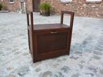 Ancien meuble coffre à rangement banc pour s'asseoir bois, Antiquités & Art, Enlèvement
