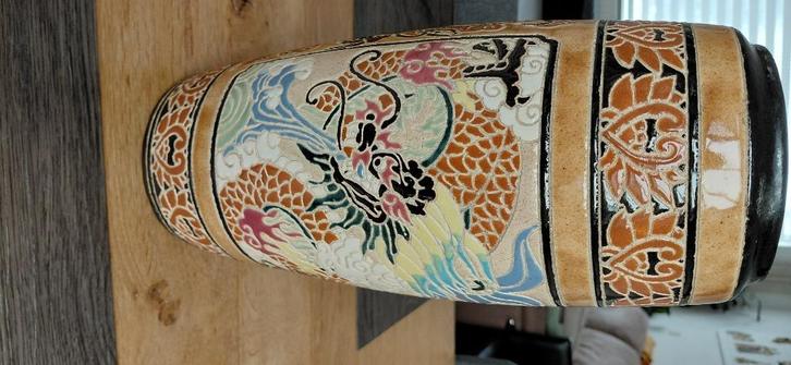 Keramieke Oosterse Drakenvaas., Antiek en Kunst, Antiek | Vazen, Ophalen