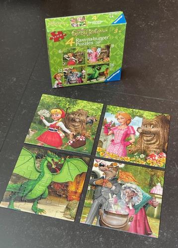 4 Puzzles enfants arbre des comptes Efteling, Enlèvement ou Envoi, Moins de 10 pièces, Utilisé, 2 à 4 ans