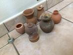 Terracotta kruikjes voor rotstuin, Ophalen of Verzenden, Gebruikt