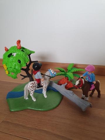 Kit d'équitation à poney Playmobil avec rivière