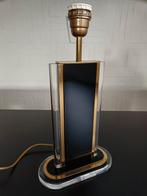 Pied de lampe vintage en laiton/plexiglas., Enlèvement ou Envoi