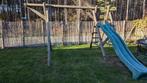 Houten schommel met glijbaan (te demonteren), Ophalen, Gebruikt, Glijbaan