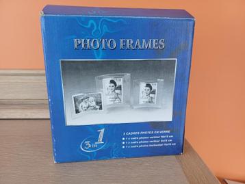 3 fotolijsten in glas beschikbaar voor biedingen