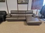 TAUPE BUFFELLEDEREN HOEKSALON AFM 290 OP 160, Ophalen, Gebruikt, Leer