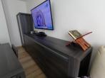Tafel met 6 stoelen + tv kast + vitrine + commode, Huis en Inrichting, Ophalen of Verzenden