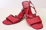 dieprode sandalen XANDRES 40, Gedragen, Xandres, Sandalen of Muiltjes, Ophalen of Verzenden