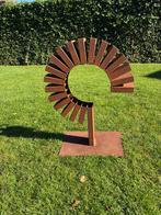 'Geometrische Groei' handgemaakt kunstwerk - tuinbeeld, Ophalen of Verzenden, Nieuw, Metaal, Abstract beeld