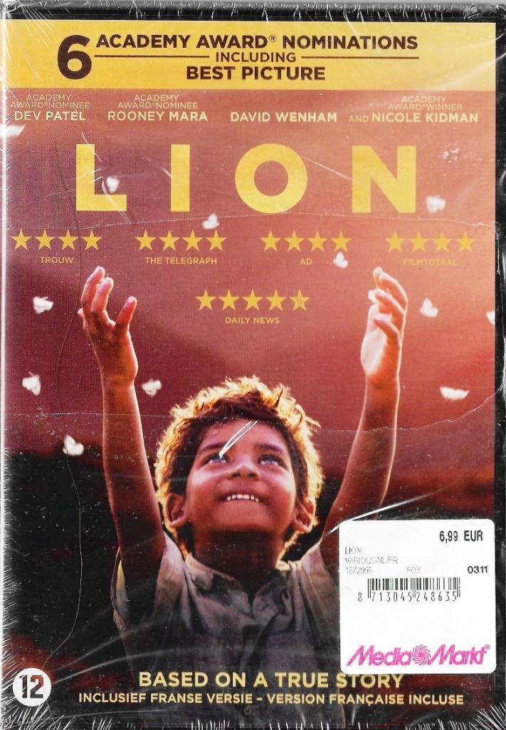 Lion, Cd's en Dvd's, Dvd's | Drama, Nieuw in verpakking, Waargebeurd drama, Alle leeftijden, Verzenden