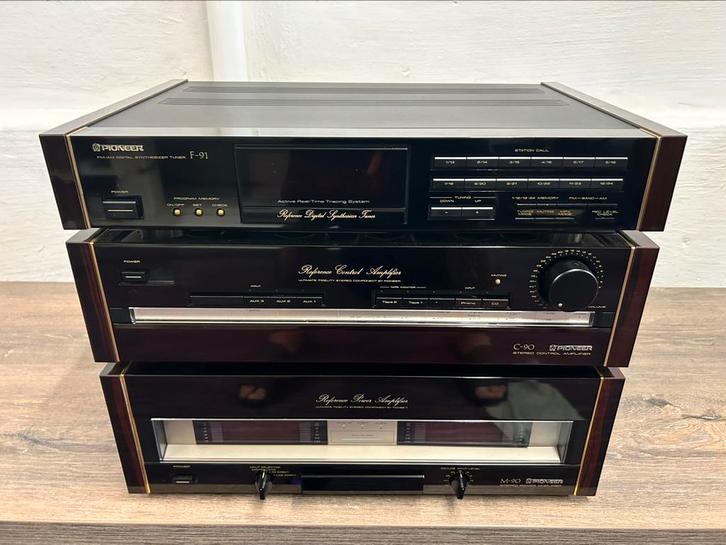 Pioneer C-90+M90+F-91 reference urushi, Audio, Tv en Foto, Versterkers en Ontvangers, Zo goed als nieuw, Stereo, 120 watt of meer