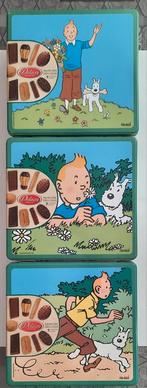 Kuifje. Metalen dozen van Delacre Biscuit., Ophalen of Verzenden, Kuifje, Gebruikt