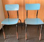 Chaises vintage LECLUYSE 'la Toupie' pour enfants, Maison & Meubles, Bleu, Enlèvement, Utilisé, Deux