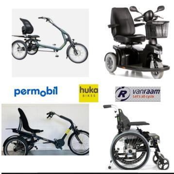 3wiel fietsen,tillift,scootmob,luxe rolstoele