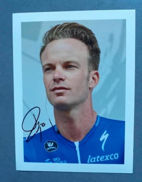 Gesigneerde foto van Iljo Keisse., Sport en Fitness, Wielrennen, Nieuw, Verzenden