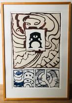 Lithografie alechinsky. Cello, Antiek en Kunst, Kunst | Etsen en Gravures, Ophalen
