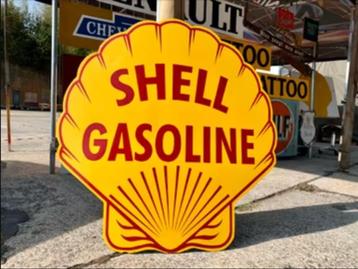 Reclamebord SHELL GASOLINE beschikbaar voor biedingen