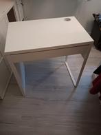 Ikea Bureau Wit met schuif Afm.: H75cm,Br73,5cm,D50cm., Huis en Inrichting, Bureaus, Ophalen, Zo goed als nieuw, Bureau