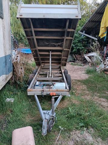 Remorque 750 kg basculante, Autos : Divers, Remorques, Enlèvement ou Envoi, Utilisé