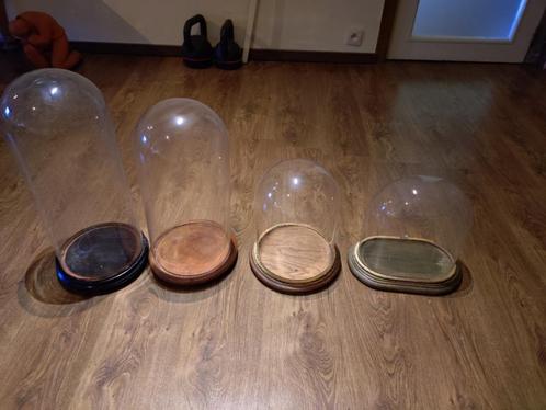 Glazen stolpen, 4 stuks (Clarissen, ...), Huis en Inrichting, Woonaccessoires | Stolpen, Gebruikt, Ophalen