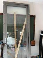 Glazen/alu deur 1m x 2m45, Doe-het-zelf en Bouw, Ophalen, Gebruikt, 80 tot 100 cm, 215 cm of meer