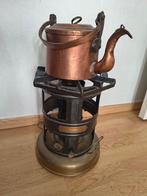koperen petroleum kachel met koperen ketel, Antiek en Kunst, Antiek | Brons en Koper, Ophalen of Verzenden, Koper