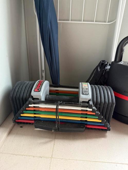 Kettel bel en dumbel beide gewichtverstelbaar., Sport en Fitness, Fitnessmaterialen, Zo goed als nieuw, Dumbbell, Ophalen