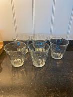 5 glazen Duralex, Ophalen of Verzenden, Gebruikt, Waterglas