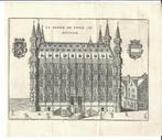 1720 - Leuven - het stadhuis met de stadswapens, Antiek en Kunst, Verzenden