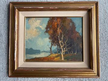 Kleurrijk Scheldelandschapje Juul Keppens beschikbaar voor biedingen