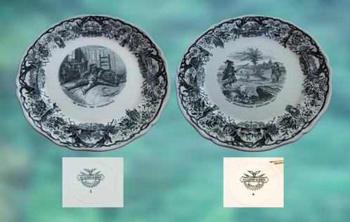 Villeroy & Boch Mettlach Saar karakter borden, Antiek en Kunst, Antiek | Keramiek en Aardewerk, Ophalen of Verzenden