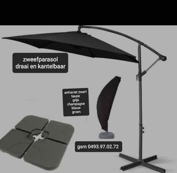 parasols nieuw in de doos beschikbaar voor biedingen