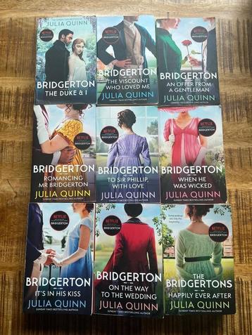 Complete reeks Bridgerton-boeken (Engelstalig) beschikbaar voor biedingen