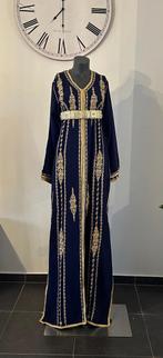 Marine blauw /goude lebsa/takshita, Kleding | Dames, Ophalen of Verzenden, Zo goed als nieuw, Blauw