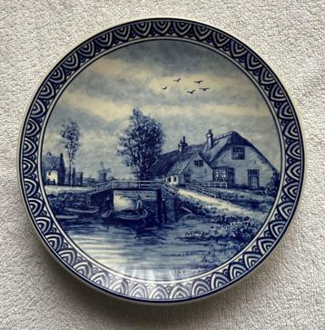 Origineel Delftsblauw Handwerk gemaakt bord met certificaat. beschikbaar voor biedingen