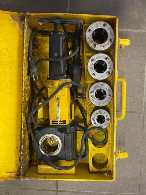 Rems draadsnijmachine 1.1/4" + 1" + 3/4" + 1/2", Doe-het-zelf en Bouw, Gereedschap | Overige machines, Gebruikt, Ophalen of Verzenden