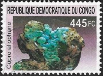 1 Postzegel Congo-Kinshasa 2002 Mineralen beschikbaar voor biedingen
