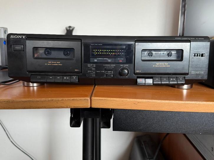 Sony TC-WE305 stereo dubbel cassettedeck, Audio, Tv en Foto, Cassettedecks, Dubbel, Sony, Auto-reverse, Tape counter, Verzenden