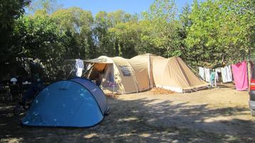 Opblaasbare katoenen karsten tent, Caravans en Kamperen, Ophalen, Gebruikt, Tot en met 6